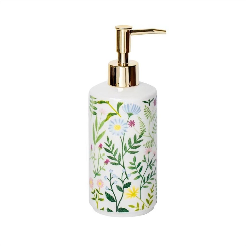 FEELIN Soap Dispenser Bathroom 430ML Hotel Homestay Lotion Bottle Household Press Empty Bottle Multi-Function Ceramic Sub Bottle Soap Dispensers Kitchen Soap Dispenser