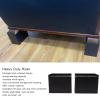 XHTLLO 4Pcs Heavy Duty Riser Black 5in Squared Enlarged Furniture Risers, Widened Design for Office Chairs, Sofas, Beds, Provides More Space, User Friendly, Rubber with Anti Skid Pad view 2