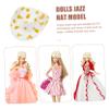 Hohopeti 20Pcs Miniature Cowboy Hats for Dolls Tiny Plastic Cowboy Party Decorations DIY Accessories for Craft Projects Dollhouse Decor Replaceable Hats for Creative Fun view 2