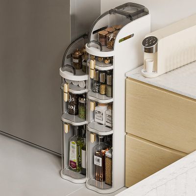 LCAIPNYF Small Bathroom Storage Cabinet for Small Spaces, Over The Toilet Storage Cabinet for Skinny Bathroom Storage Corner Floor, Slim Toilet Paper Storage Cabinet with 2/3/4 Drawers