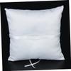 Alipis Double Heart Wedding Pillow with Satin Ribbons Rhinestone Buckle Bridal Cushion for Ceremony for Page Boy Holding view 4