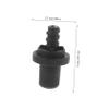 SOESFOUFU 10pcs Toilet Brush Handle Connector Threaded Tips for Easy Installation Compatible Toilet Brushes and Versatile Cleaning for Bathroom Maintenance view 3