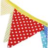 Ciieeo Cotton Triangle Flags 12 Pack Banner Flags Felt Triangle Dotted Banner for Celebration view 2