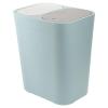 BESPORTBLE Classified Trash Can Dual Compartment Wet Dry Classified Rubbish Bin Waste Can Dustbin Trash Bin Recycle Garbage Container for Home Toilet, Blue view 1