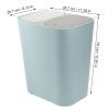 BESPORTBLE Classified Trash Can Dual Compartment Wet Dry Classified Rubbish Bin Waste Can Dustbin Trash Bin Recycle Garbage Container for Home Toilet, Blue view 3