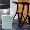 BESPORTBLE Classified Trash Can Dual Compartment Wet Dry Classified Rubbish Bin Waste Can Dustbin Trash Bin Recycle Garbage Container for Home Toilet, Blue view 4