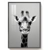ZYSYML Giraffe Canvas Wall Art Animal Poster Black And White Prints Picture With for Living Room Bedroom Nursery Office Kids Room Decor Gifts for Boy Girl And Babies Metal Black 16x24inch view 2