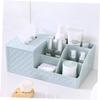 PRETYZOOM Plastic Tissue Box Holder Multifunctional Desktop Organizer for Home Office Plastic Lightweight Design Chic Colors for Bathroom Kitchen Living view 2