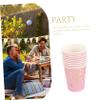 Alipis 20pcs Pink Paper Cups for Birthday Party Tableware Decor Supplies view 4
