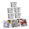 OUNONA 5bags Twist Ties for Baking and Candy Binding Ties for Bread Bags Lollipop Sealing Silver Twist for Party Treats and view 3