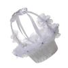 Ciieeo Crystal Flower Girl Basket Bowknot Design Wedding Flower Basket for Girls for Ceremonies Parties and Special Events view 1
