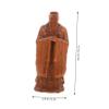 Cabilock Confucius Statue Unique Boxwood Craft Elegant Desktop Decoration and Stable Table Ornament Fine Carving for Home Office view 3