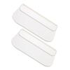 Ciieeo 2pcs Wall Mounted Floating Storage Shelf Foldable Towel Rack for Bathroom and Kitchen Plastic Organizer for Towels Toiletries and Essentials Compact Design for Small Spaces view 1