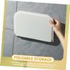 Ciieeo 2pcs Wall Mounted Floating Storage Shelf Foldable Towel Rack for Bathroom and Kitchen Plastic Organizer for Towels Toiletries and Essentials Compact Design for Small Spaces view 3