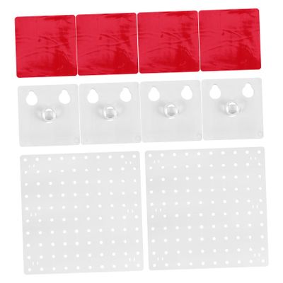 GLEAVI 2pcs Punch Pegboard Wall Storage Racks Accessories for Home Organization Kitchen Bathroom Design Easy to Install