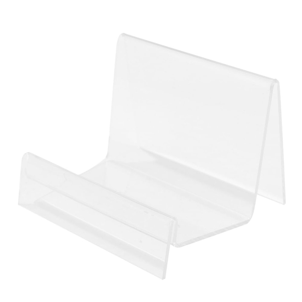 Gatuida Clear Acrylic Display Shelf for Jewelry Handbags Cosmetics and Phone Single Layer Purse Holder for Stylish Organization Transparent Design for Easy Visibility
