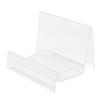 Gatuida Clear Acrylic Display Shelf for Jewelry Handbags Cosmetics and Phone Single Layer Purse Holder for Stylish Organization Transparent Design for Easy Visibility view 1