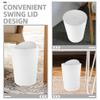 Amosfun Swing Lid Trash Can Large Kitchen Trash Can with Lid Recycling Bin for Bathroom Laundry view 3
