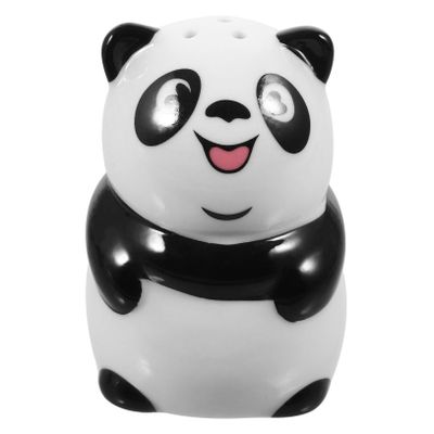 Gatuida Cute Panda Ceramic Seasoning Jar Funny Toothpick Holder for Home Kitchen Decor