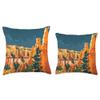 Utah Canyon Nature Minimalist Art Throw Pillow view 3