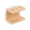 Amosfun Bamboo Toothbrush Organizer with Desktop Holder for Toothbrushes Razors and Combs Elegant Bathroom Storage for Use view 3