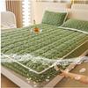 JHKZUHOJ Lyvara Magic Mattress Cover, Flannel Velvet Fitted Sheet Solid Plush Breathable Mattress Protector, Noiseless Mattress Cover (No Pillow Cover) (Color : Green, Size : 90 * 200cm (35 * 79in)) view 2