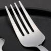 AQIANGJY Dinner Forks Classic Steak Fork Wooden Brown Handle Dinner Forks Salad Forks Elegant Premium Durable Kitchen Restaurant Flatware Forks Dessert Forks view 3