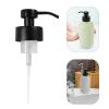 Amosfun Replacement Lotion Bottle Pump Heads for Shampoo Soap Dispenser Pumps 2 Pack 2.64In Stainless Steel Thread for Bathroom Countertop Bottles view 4