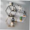 Cabilock Hexagon Storage Rack for Wall Decoration Unique White and Shelves for Living Room Office Dorm Use Functional and Stylish Decorative Organizer view 4