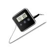 LABRIMP Kitchen Instant Read Meat Thermometer Digital Timer Accurate Food Temperature Gauge for BBQ Oven Grill Cooking Easy Fahrenheit Celsius Conversion Stable Design for Home Use view 1