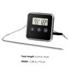 LABRIMP Kitchen Instant Read Meat Thermometer Digital Timer Accurate Food Temperature Gauge for BBQ Oven Grill Cooking Easy Fahrenheit Celsius Conversion Stable Design for Home Use view 2