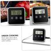 LABRIMP Kitchen Instant Read Meat Thermometer Digital Timer Accurate Food Temperature Gauge for BBQ Oven Grill Cooking Easy Fahrenheit Celsius Conversion Stable Design for Home Use view 4