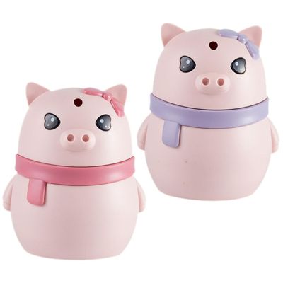 DECHOUS 2pcs Portable Automatic Toothpick Dispenser Box Sturdy Toothpick Holder Dispenser Novelty Pig Theme