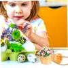 Ciieeo 5pcs Handheld Woven Basket Storage Storage Basket Lid Small Flower for Decor Miniature view 3