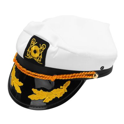 LIFKOME 1pc Adjustable Unisex Sailor Hat Navy Captain Costume Accessory for Adults for Parties and Cosplay Events