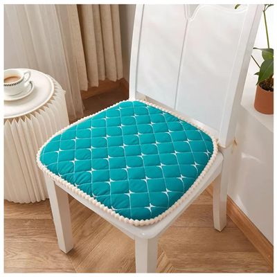 1/2/4 Packs U-Shaped Chair Cushions / Seat Cushions With Ties For Dining Chairs, 1/2/4 Packs Chair Pads For Dining Room Chairs With Machine Washable Cover ( Color : Peacock Blue-2 , Size : 42*44cm*4 p