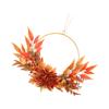 PRETYZOOM 1pc Autumn Maple Leaf Wreath Artificial Chrysanthemum Garland for Thanksgiving Home Decoration Creative Fall Decor No Maintenance Required for Seasonal Celebrations view 1