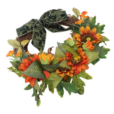 PRETYZOOM Artificial Sunflower Garland Perfect for Fall Decor Outdoor Wreath Home Decor Thankgiving Day Accessory