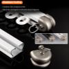 Hospital Curtain Track System RV Curtain Ceiling Curtain Track Room Divider, Aluminum Retractable Drapery Rod Double/ Hanging System 2 3 5 8 9 FT Pole Rails, Hospital RV Gazebo Privacy Worktop ( Color view 4
