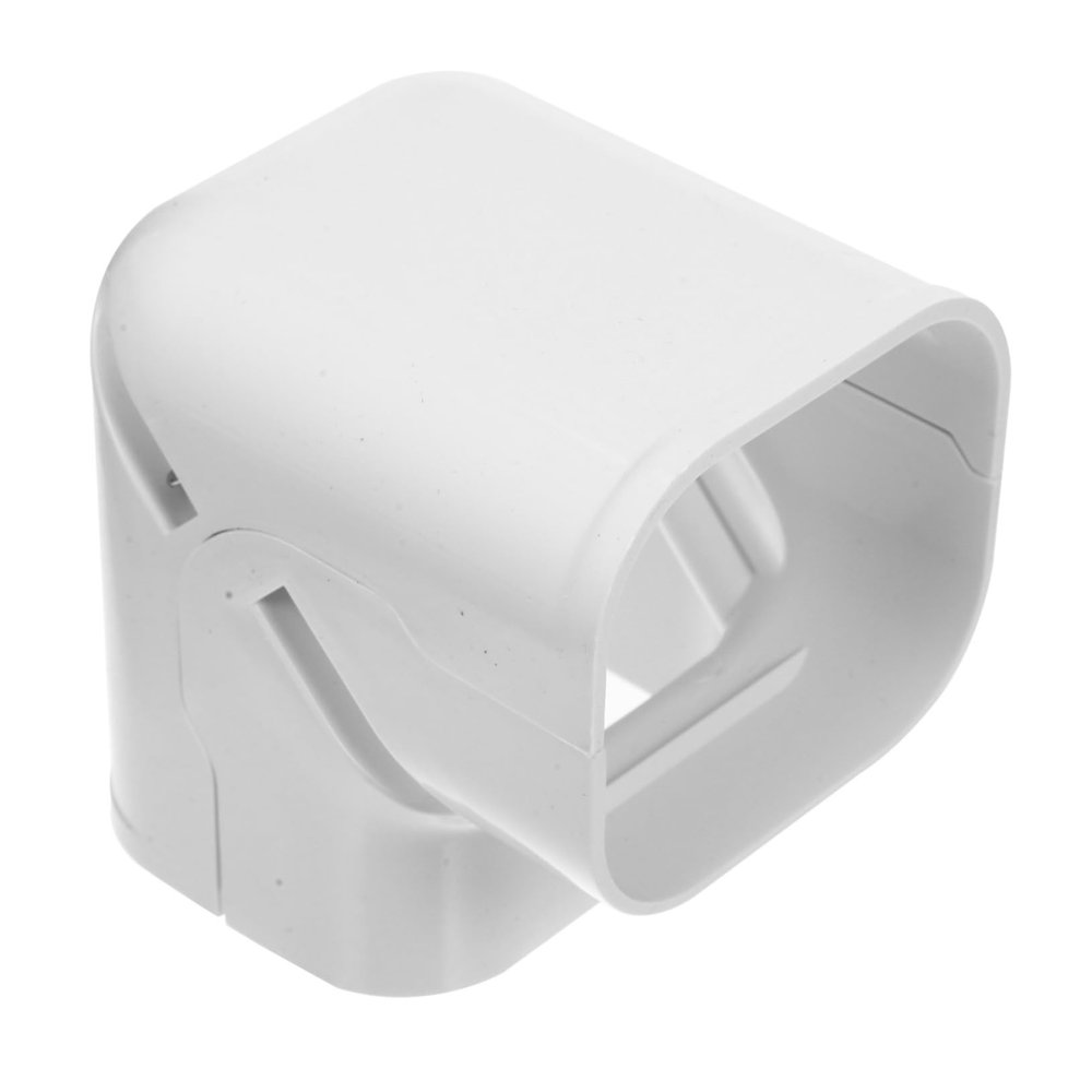 Homoyoyo 90degree Wall Duct Cover for Air Conditioners Vertical Bend Fitting Versatile Duct Cover for Home Office and Commercial Use Easy to Install Air Conditioner Accessory