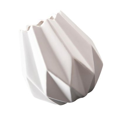 Cabilock 1pc Ceramic Flower Vase Modern Nordic Style Table Centerpiece Decor for Flower Arrangements Unique Adornment for Living Room Bedroom Office