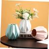Cabilock 1pc Ceramic Flower Vase Modern Nordic Style Table Centerpiece Decor for Flower Arrangements Unique Adornment for Living Room Bedroom Office view 3