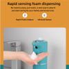 HBNOM Automatic Soap Dispenser 280Ml, Bathroom Soap Dispenser/Kitchen Soap Dispenser, IPX5 Waterproof and Micron-Sized Foam, Touchless and Smart Electric Dispenser,Blue view 4