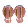 Cabilock 2pcs Star Fruit Curtain Rod Finials Rose Gold Drapery Pole Caps Decorative for Home and Office Pair view 1