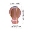 Cabilock 2pcs Star Fruit Curtain Rod Finials Rose Gold Drapery Pole Caps Decorative for Home and Office Pair view 3