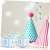 FRCOLOR 50sets Candy Boxes for Shower and Wedding Treats Elegant Gable Design Ribbons and Cards Festive Packaging for Candies and Snacks for Celebrations and Parties view 3