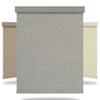 SEEUNANA Free-Stop Cordless Blackout Roller Shades for Windows,Linen Fabric Roller Blinds with Cassette Valance,Thermal Insulated UV Protection Window Blinds for Home Office. Light Grey.22 W x 72" H view 1