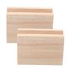 Angoily 2pcs Heavy-Duty Furniture Risers Wooden Bed and Table Heightening Supports Easy Installation Bed Riser for Couch and Desk Legs Durable Height Increase view 1