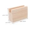 Angoily 2pcs Heavy-Duty Furniture Risers Wooden Bed and Table Heightening Supports Easy Installation Bed Riser for Couch and Desk Legs Durable Height Increase view 2
