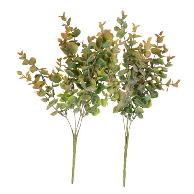 Cabilock 2pcs Artificial Greenery Ornaments Realistic Eucalyptus Money Leaf Floral Decor for Home Office Wedding and Gift Giving Fresh Natural Look for Long-Lasting Use